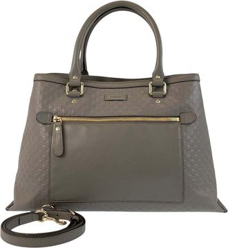 Gucci Leather Microguccissima Tote Bag (Authentic Pre-Loved)