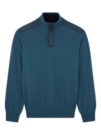 Paul & Shark x Loro Piana half-zip sweater - men - Virgin Wool/Cashmere - XXXXL - Blue