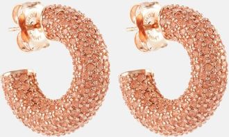 Amina Muaddi Cameron embellished hoop earrings