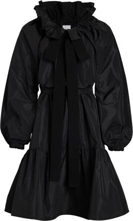 Patou Black Iconic Drawstring Mini Dress