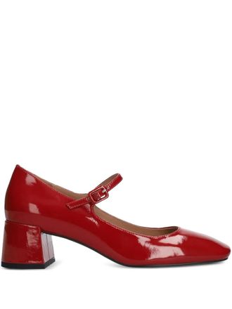 Bibi Lou buckle strap pumps - Red