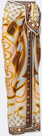 La DoubleJ Printed cotton beach cover-up