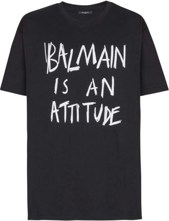 Balmain Hombre, Camisetas, Negro, Talla: M