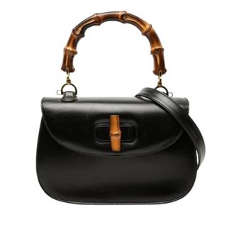 Gucci Pre-owned Bamboo Night Handtas - Dames - Pre-owned - Zwart - Maat: ONE Size Zijde