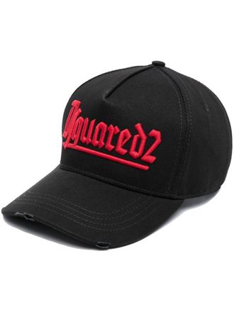 Dsquared2 Honkbalpet met geborduurd logo - Zwart