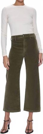 Pistola Denim Penny Crop High Rise Wide Leg Pant In Sequoia