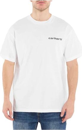 Carhartt Work in Progress S/S Archive Script T-Shirt - Heren - T-shirts - Wit - XL - Katoen - Tops