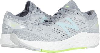 New Balance Fresh Foam Vongo v4 Womens Shoes Light Aluminum/Lime Glo : 6 D - Wide, Synthetic/Textile