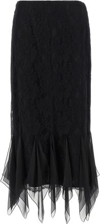 Valentino Garavani Cotton Midi Womens Skirt