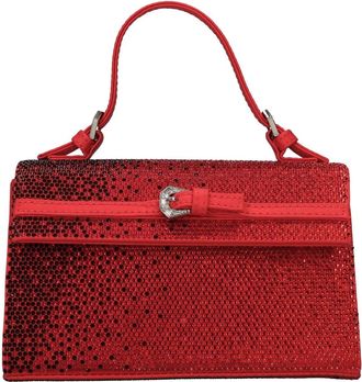 Gedebe Mini Satin en Strass Tas - Dames - Handtassen - Rood - ONE Size - Satijn - Tassen