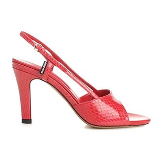 Miu Miu Sandali - female - Miu Miu - High Heel Sandals - Red - 7 UK - Shoes
