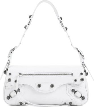 Balenciaga Le Cagole Sling Schoudertas - Dames - Schoudertassen - Wit - ONE Size - Leer - Tassen