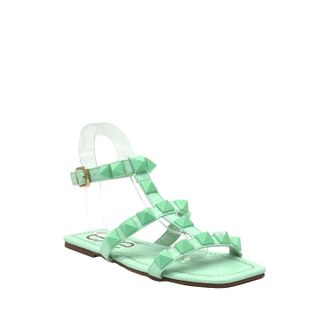 Ex&eacute; Womens Flat Sandal In Green