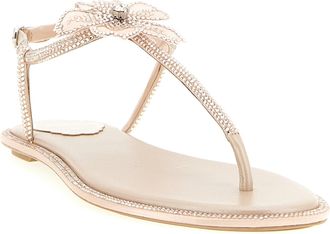 Rene Caovilla Womens Multicolor Glass Flat Sandals