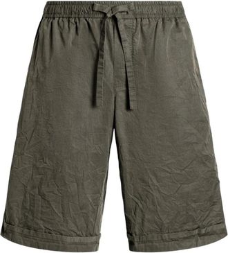 Dolce & Gabbana Shorts met trekkoord en zakken - Heren - Korte Broeken - Groen - S - Katoen - Korte Broeken