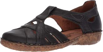 Josef Seibel Womens Josef Seibel Rosalie 29 Sandals -5.5 Black Leather Closed Toe VER1010