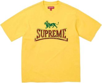 SUPREME FW26 Milan Sequin S/S T-Shirt Yellow FW26KN55-YEL