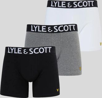 Lyle & Scott Mens Trunk with Wide Satin Waistband - Black - Size: 37/36/32