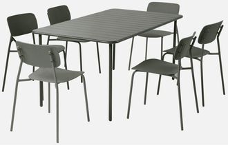 Sweeek Mesa De Jard&iacute;n De Metal + 6 Asientos