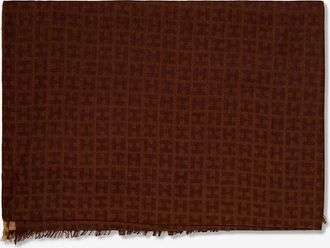 Hemisphere Monogramm-Schal aus Kaschmir und Seide Radeombre