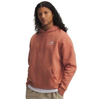 Under Armour Mens Essential Fleece Hoodie - White/Cinna Red