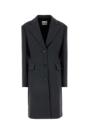 Miu Miu Dark Grey Wool Coat