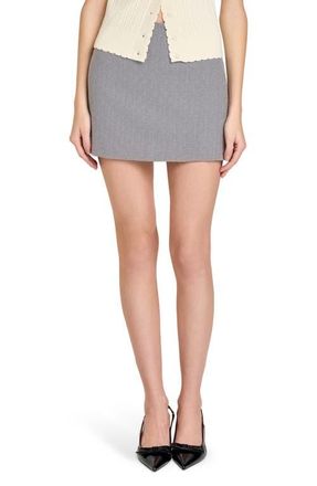 Wayf Melina Houndstooth Skort in Black-White Houndstooth at Nordstrom, Size X-Large
