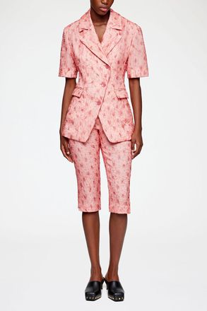 Ganni Capri Trousers in Shibori Organza - Size 32 Lantana