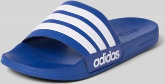adidas Badeschuhe mit Kontraststreifen in Royal, Gr&ouml;&szlig;e 10