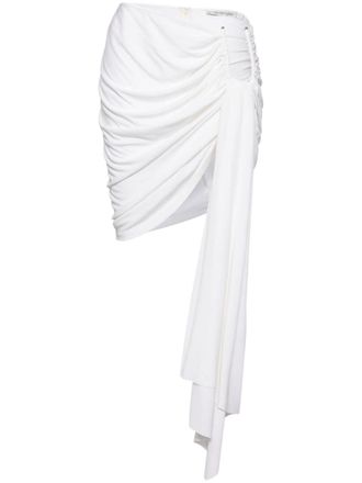 CHRISTOPHER ESBER Mini-rok met gewelfde palm - Wit