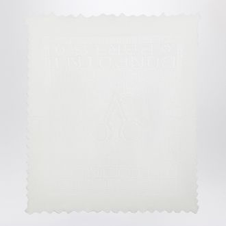 BONPOINT Scialle bianco latte in cotone e lana