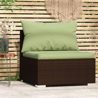 vidaXL Sofa De Centro A Jard&iacute;n Con Almohada De Arbitraje