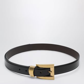 Versace Black leather belt