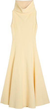 Jacquemus La Robe Triangle Crepe Midi Dress - Yellow Light - 38 (UK10 / S)