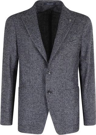 Tagliatore Micro Patterned Single-Breasted Jacket