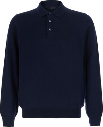 Tagliatore Navy Blue Polo Sweater