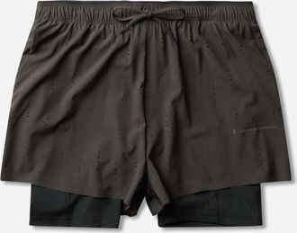 On POST ARCHIVE FACTION (PAF) Zero 2-In-1 Shorts Molasses / Black