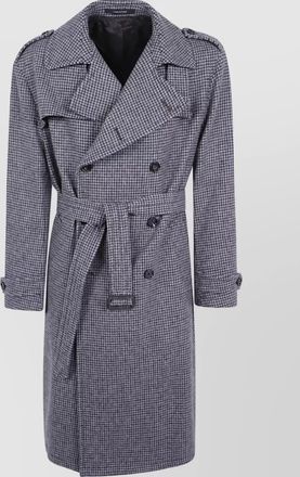 Tagliatore virgin wool trench coat