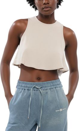Ami Beige Crew Neck Top