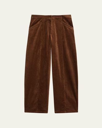 Theory Front-Seam Micro Corduroy Pants