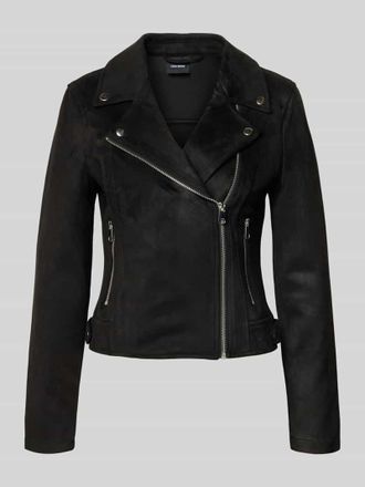Vero Moda Jacke in Veloursleder-Optik Modell JOSE in Black, Gr&ouml;&szlig;e L