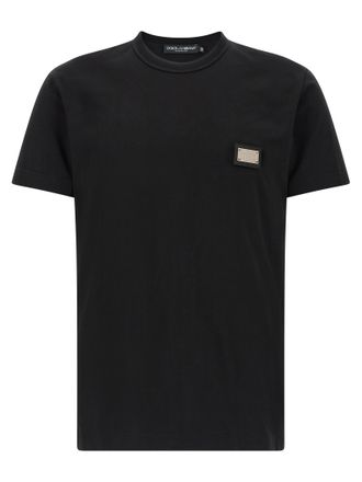 Dolce & Gabbana Black Cotton Mens T-Shirt