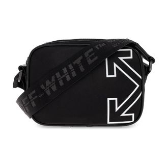 Off-white Cross Body Bags, male, Black, Size: ONE SIZE Heritage Shoulder Bag