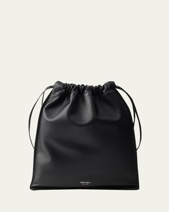 Prada Nappa Leather Pouch Bag