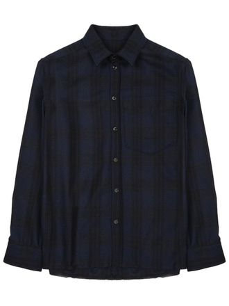 Nine In The Morning Neutrals Giosue Long-Sleeved Cotton-Blend Shirt