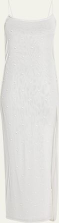 Jacquemus Embroidered Cowl-Back Maxi Dress