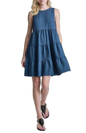 DKNY Commuter Sleeveless Swing Minidress in Indigo at Nordstrom Rack, Size 16