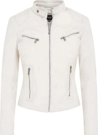 TruClothing Real Leather Classic Racer Style Slim Fit Biker Jacket