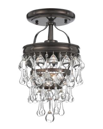 Crystorama 1-Light Calypso Semi Flush Mount