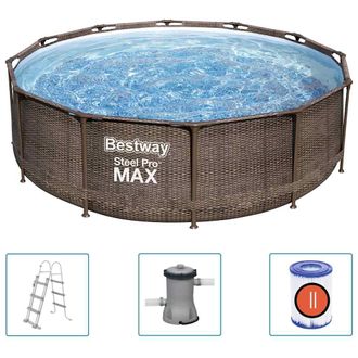 Bestway Set De Piscina Redonda Steel Pro Max Deluxe Series 366x100 Cm Bestway